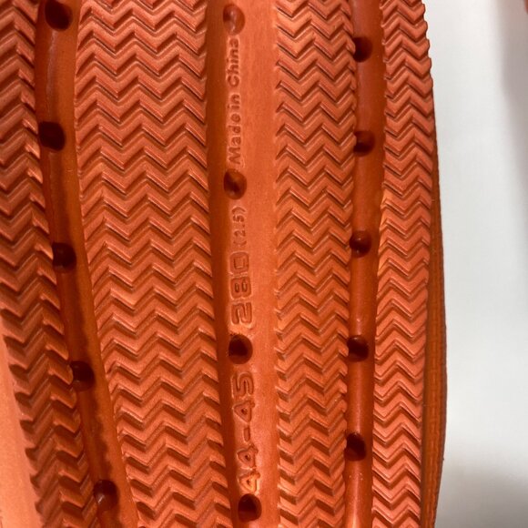 Unisex Orange Slide Sandals Non-Slip Shower Open Toe Lightweight Shoes Size 10 - Picture 7 of 7